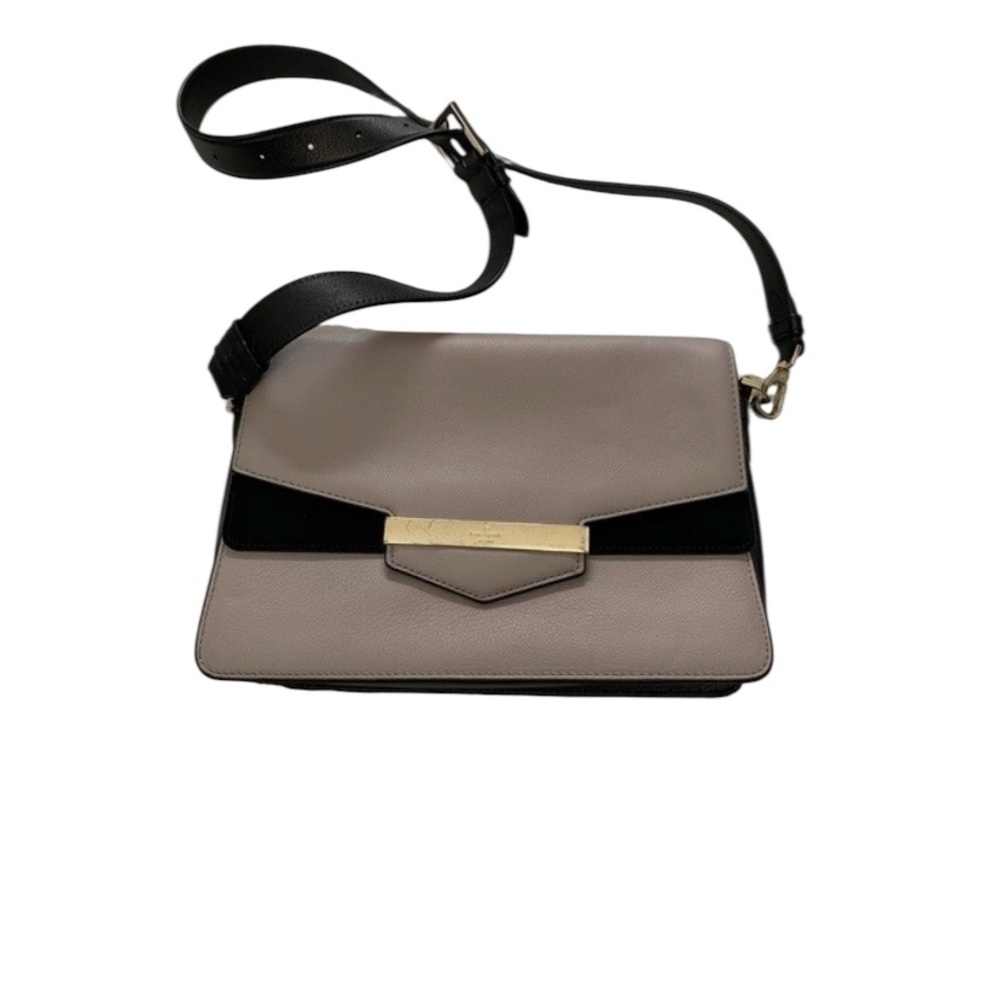 Kate Spade Mauve & Black Carmel Court Kaela Shoulder/Crossbody Bag
